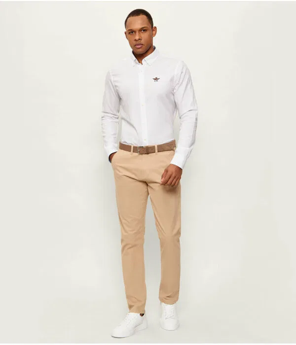Мужские брюки чинос Regular Fit U.S. Polo Assn., бежевый — фото 2