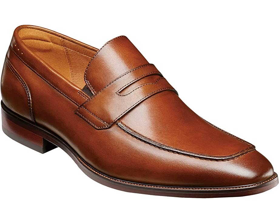 Лоферы Sorrento Moc Toe Penny Loafer Florsheim, коньяк гладкий — фото 2
