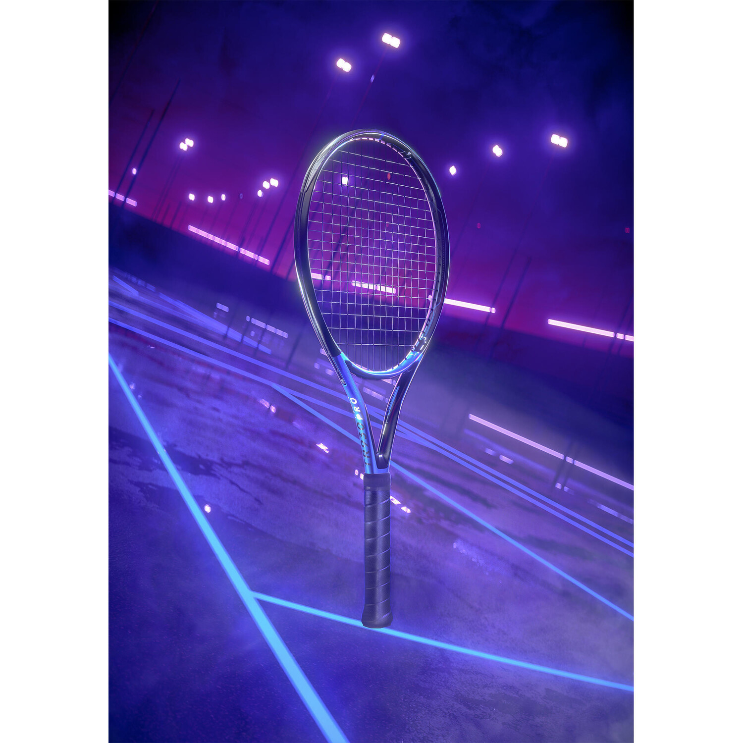 Теннисная ракетка - TR930 Spin Pro Black/Blue 300 г ARTENGO, черный/кобальт — фото 3