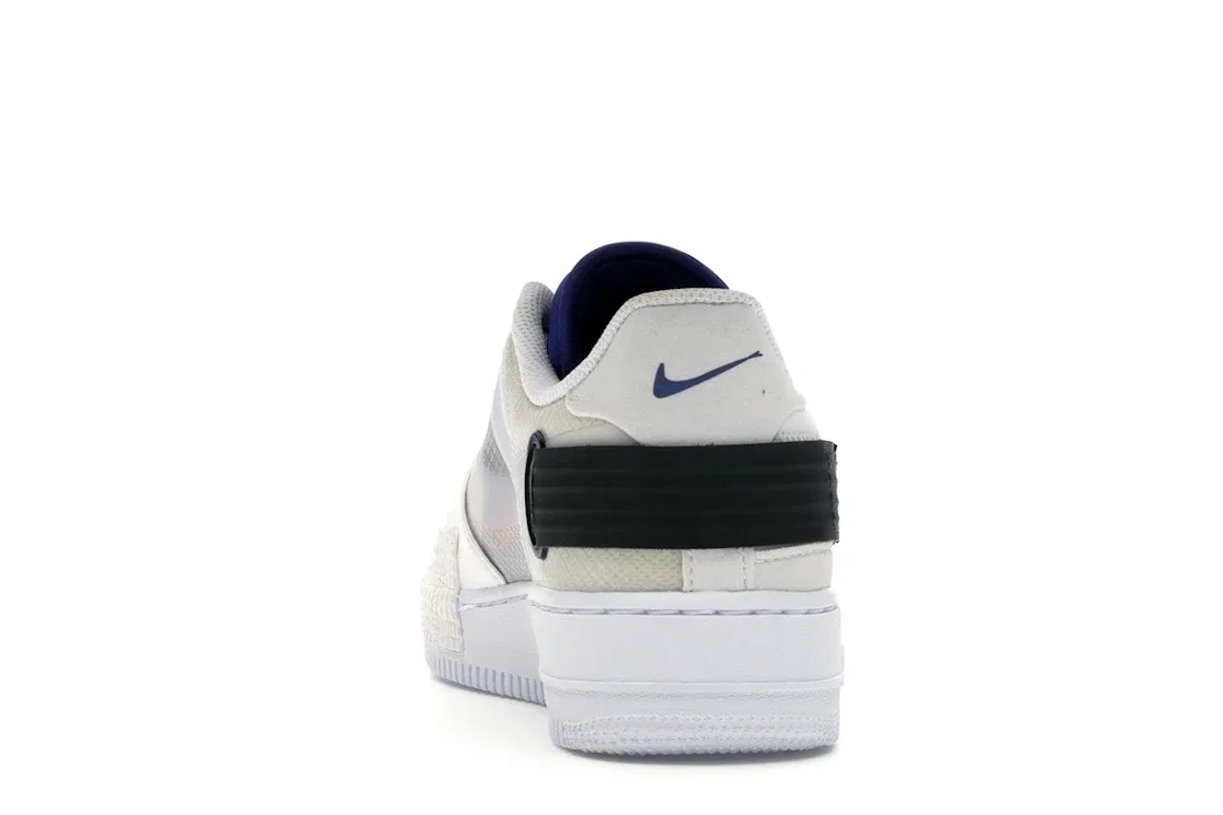 Детские кроссовки Lifestyle с принтом Nike Air Force 1 Type, Summit White/White/Black/Red Orbit — фото 4