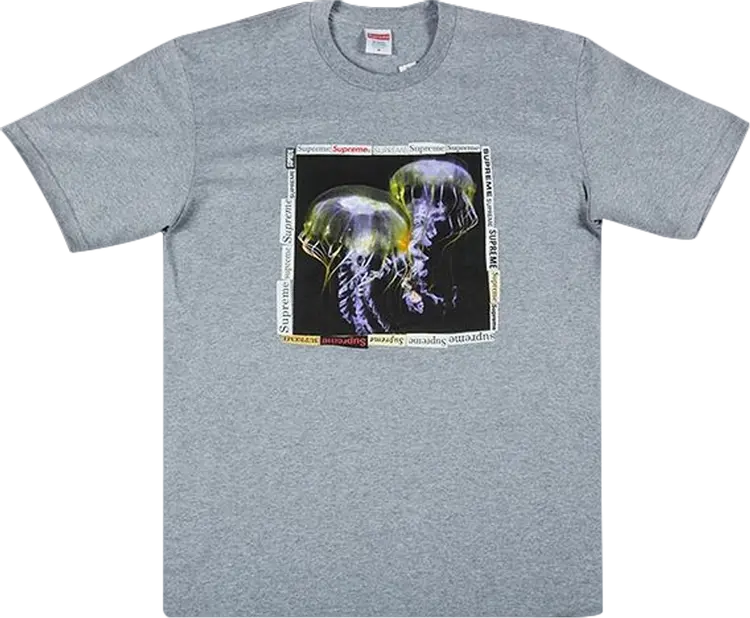 

Футболка Supreme Jellyfish T-Shirt 'Grey', серый