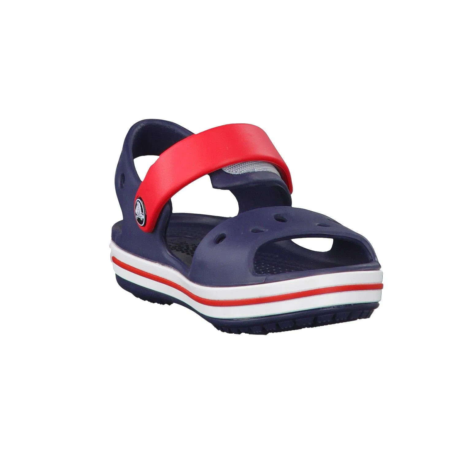 Детские сандалии с ремешком Crocband Crocs, Darkblue / Red — фото 2