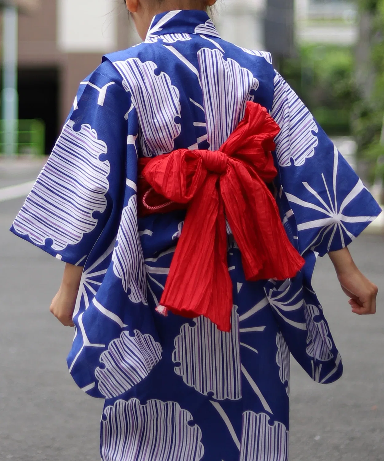 Детский пояс оби для кимоно Yukata-kan Grace, Красный