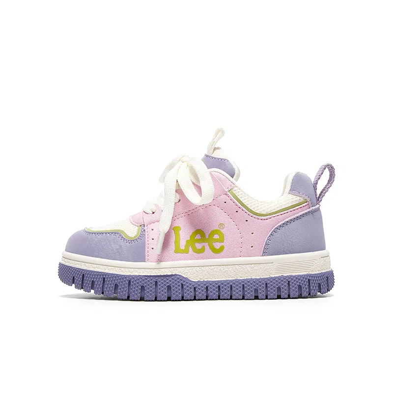 Детские кроссовки для скейтбординга с принтом Lee, Beige Purple