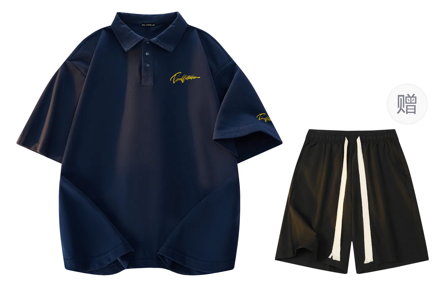 Детский поло с длинным рукавом Polo Shirt Unisex Paul Costelloe, Dark Blue (Yellow)