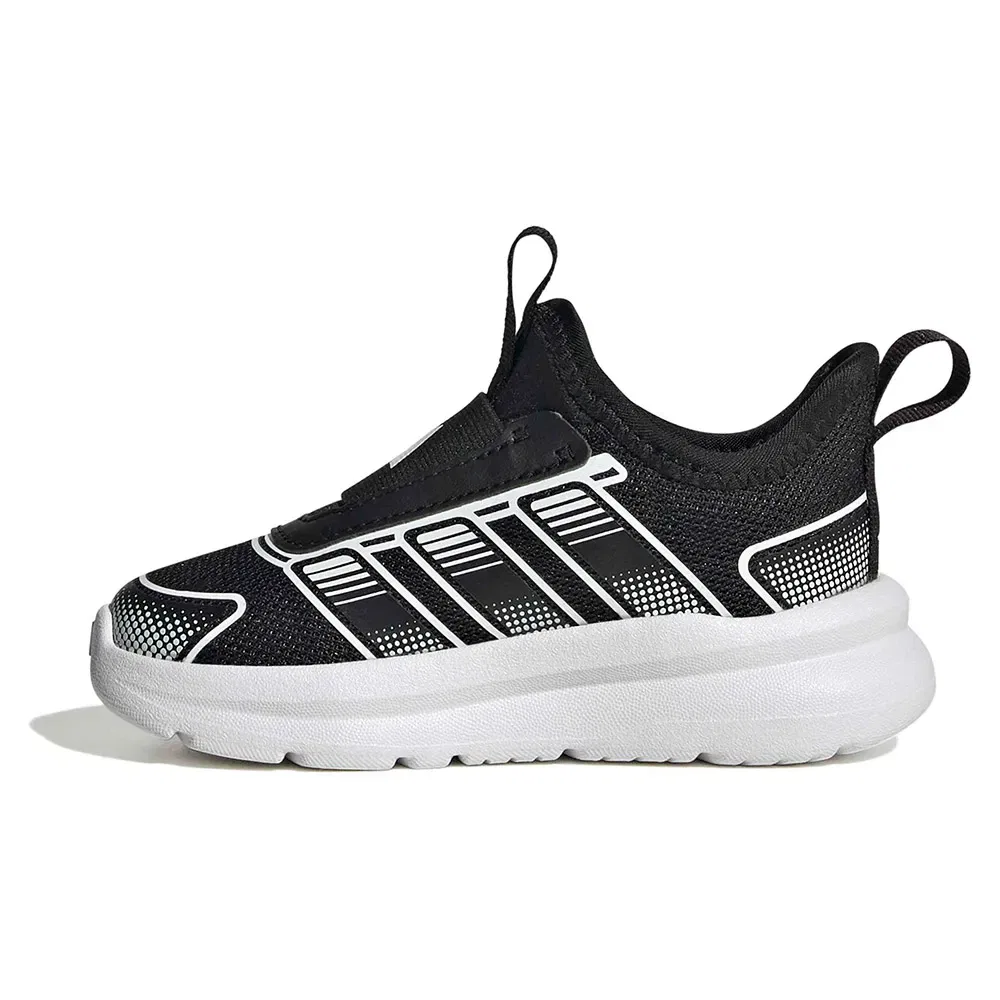 Детские слипоны-кроссовки с ремешком Tensaur Comfort 2 AC Adidas, Black — фото 3