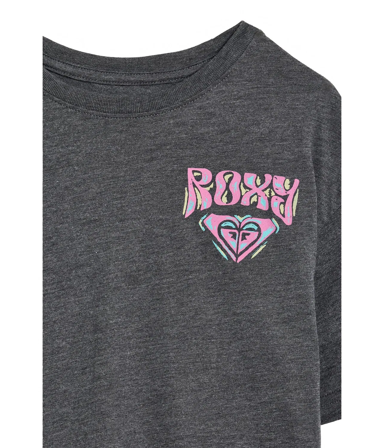 Футболка Paradise Oversized (для детей постарше) Roxy Kids, Phantom Heather — фото 3