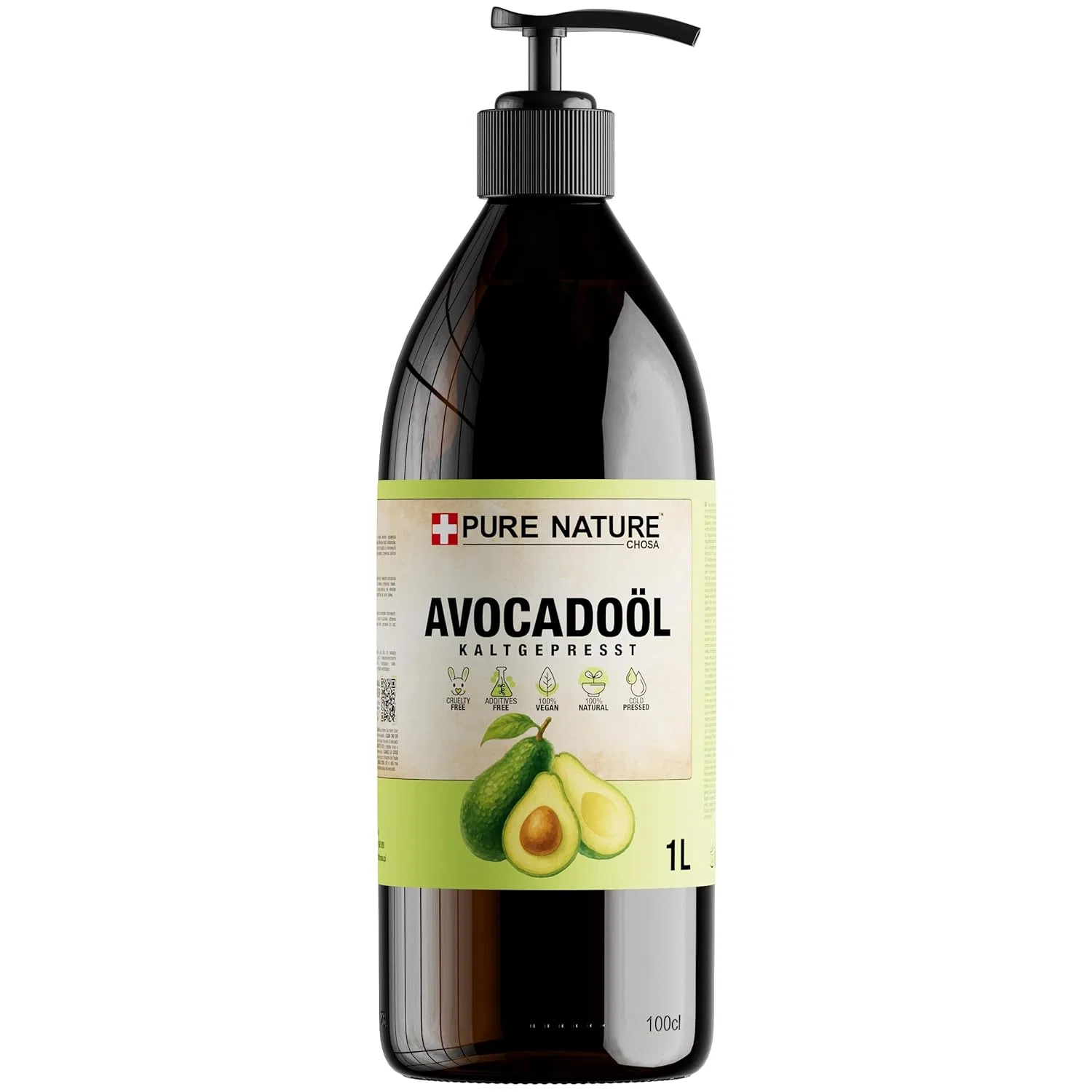 Масло для лица и тела Avocado Oil, PURE CHEMICAL by CHOSA, 1 л