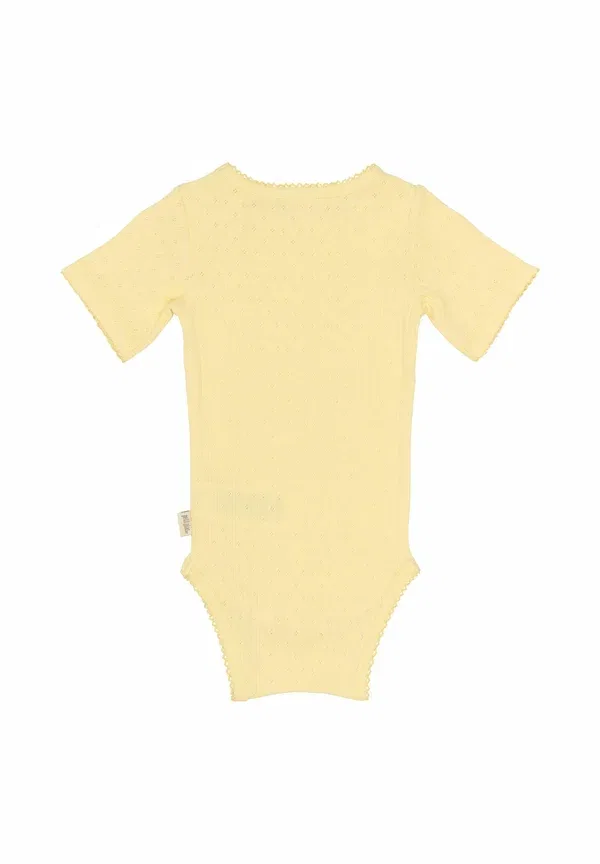 Боди из хлопка Body Petit Piao, Mellow Yellow, желтый — фото 2