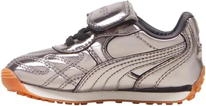 Детские кеды для девочек без шнуровки Fenty X Avanti C PUMA, Silver — фото 3