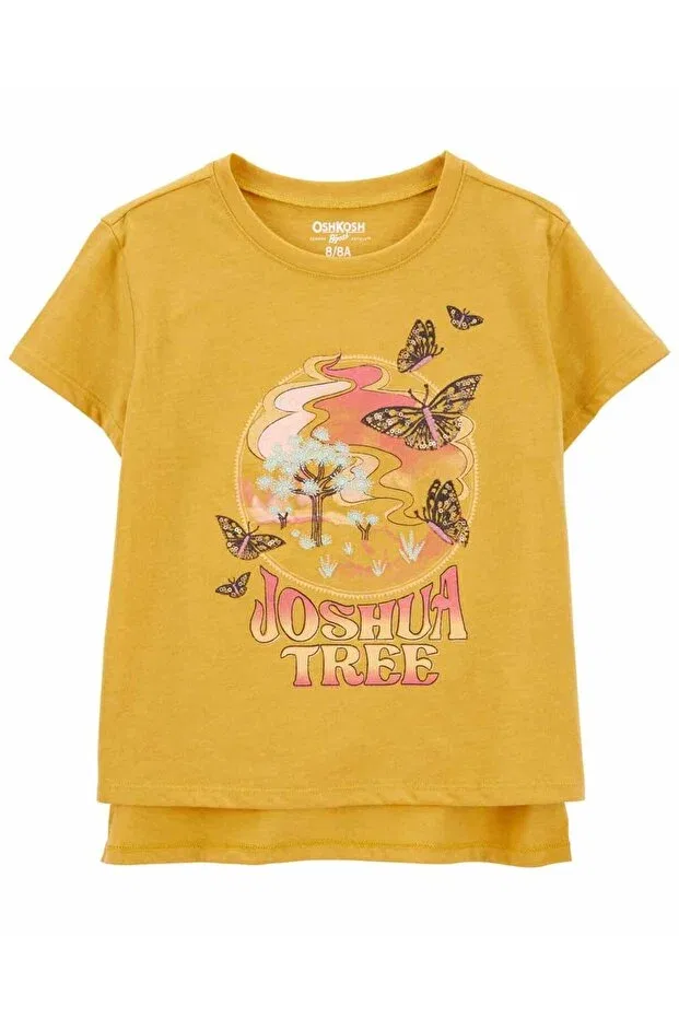 Детская футболка для девочек хлопковая Oshkosh B’Gosh, Yellow