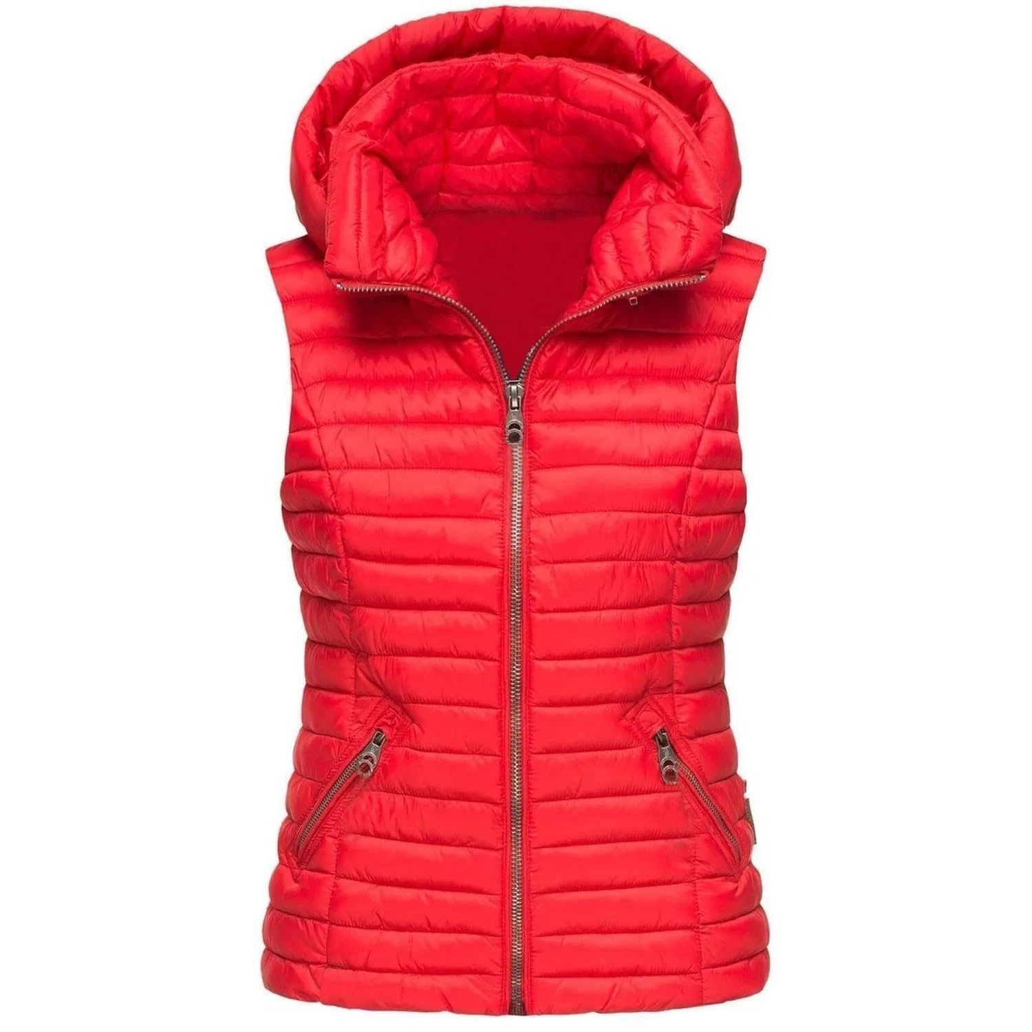 Женский жилет с капюшоном без рукавов Gizmo Vest, Rosso