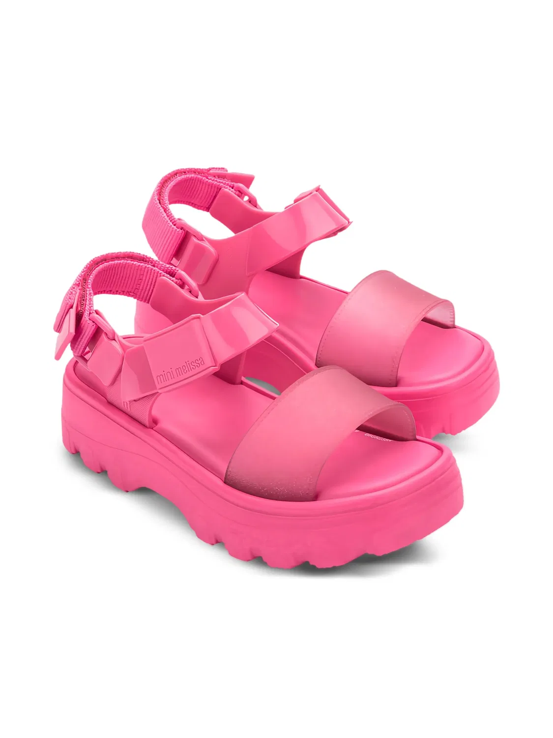 Сандалии на платформе с открытым носком Melissa, розовый