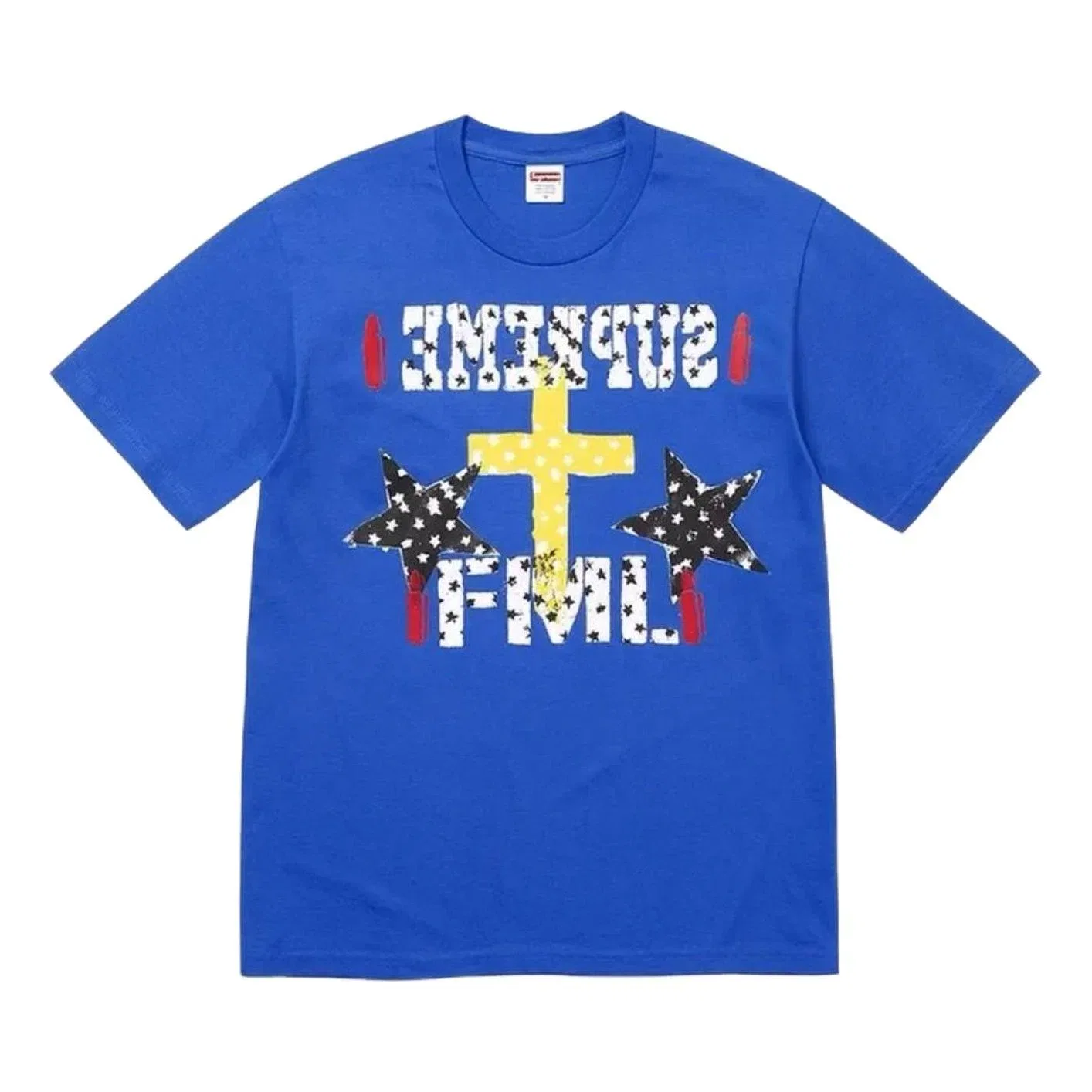 Мужская футболка с принтом Supreme SS26 FML T-Shirt, синий