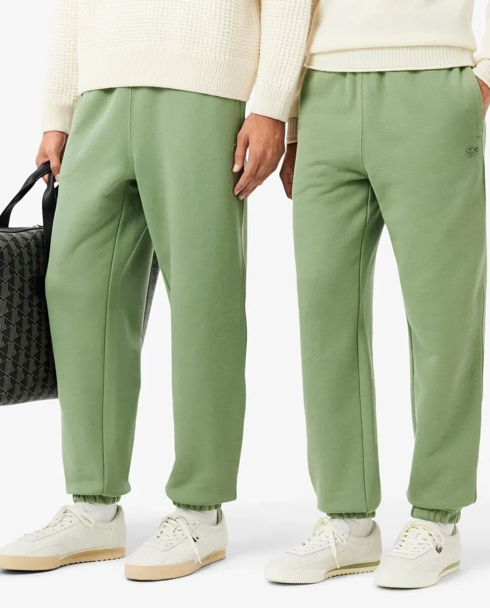 Мужские спортивные штаны Lacoste Verde, утепленные, из футера — фото 3