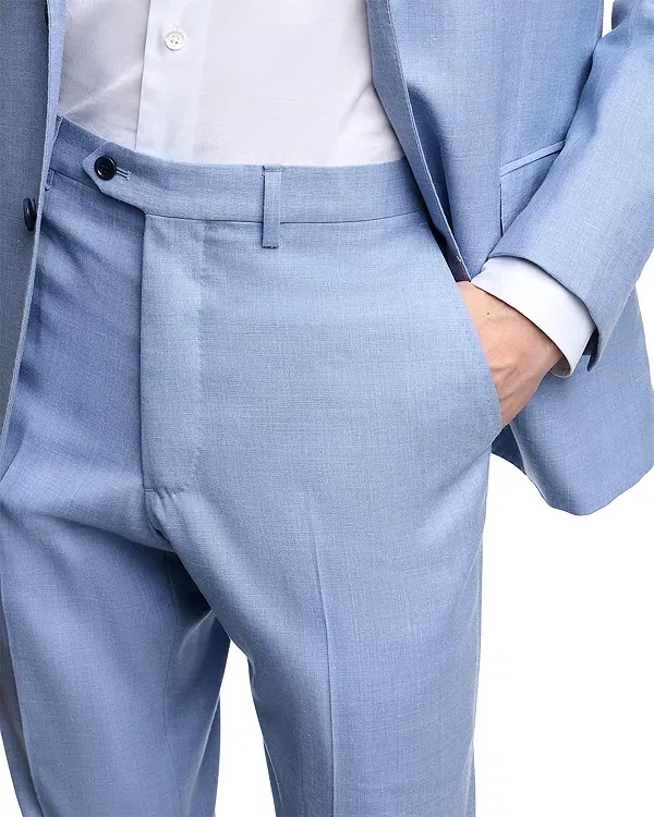 Мужской костюм с лацканами Emporio Armani, Light Blue — фото 4