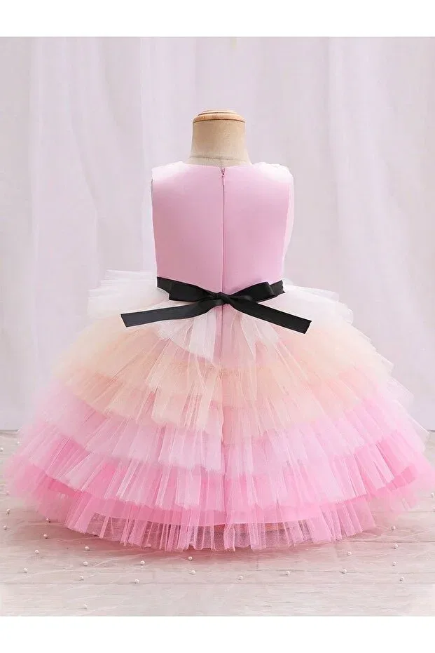 Детское платье для девочек с принтом Asel Kids, Pink