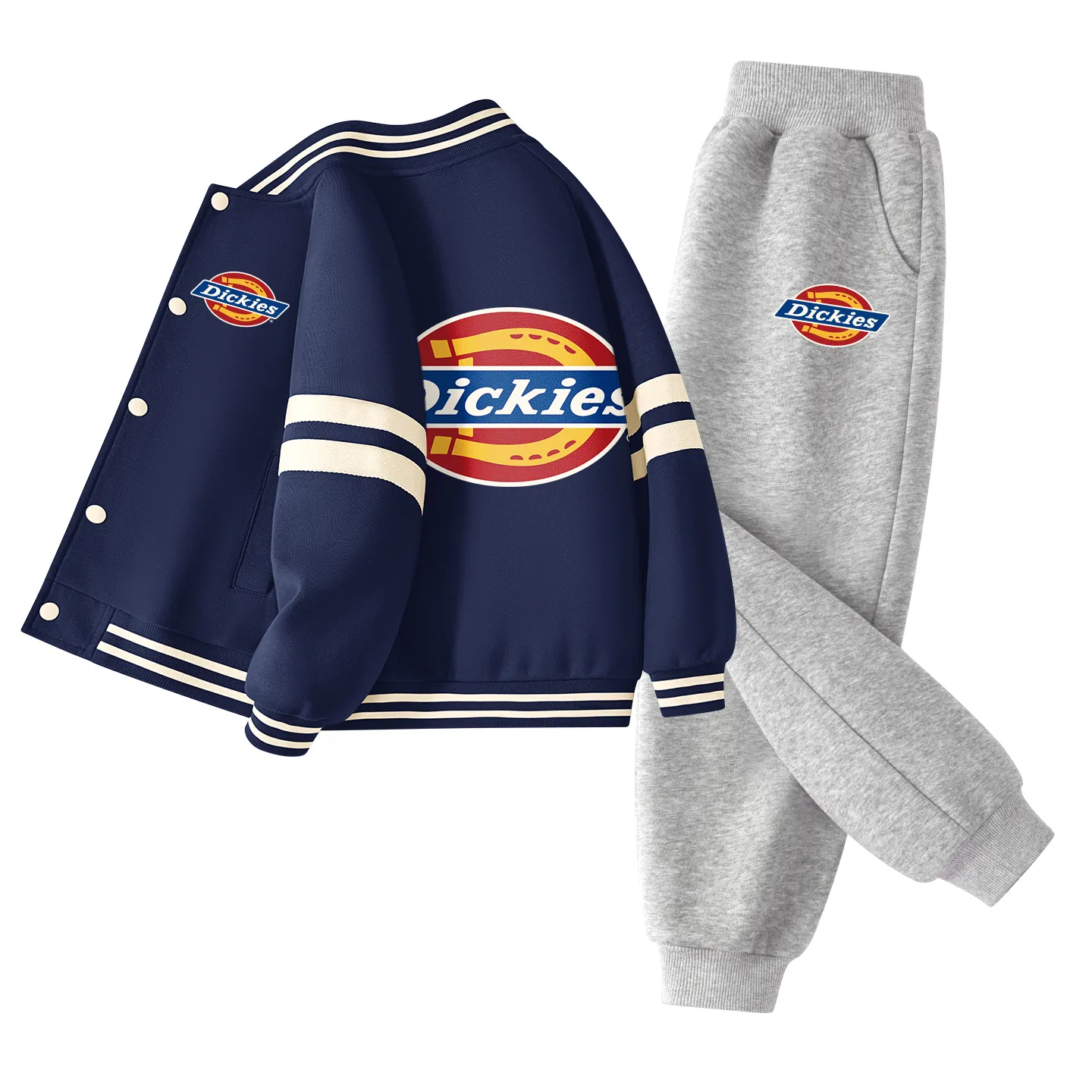 Детский спортивный костюм с логотипом Sizhen Logo, модель Double Navy Blue/Gray, Dickies, Navy Blue/Gray