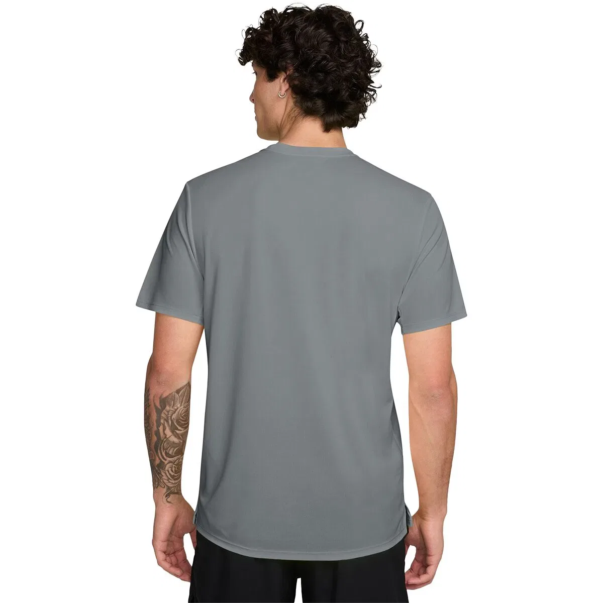 Мужская футболка с коротким рукавом Dri-Fit UV Miler Nike, Smoke Grey/Reflective Silver — фото 2