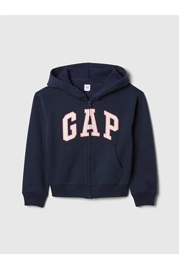 Детские свитшот для девочек с длинным рукавом Gap, Navy Blue-002