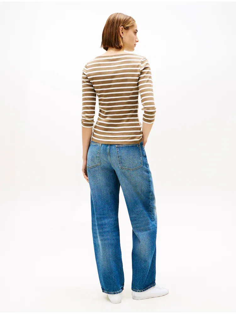 Футболка с длинным рукавом, Slim Fit TOMMY HILFIGER, Terra Cotta — фото 3