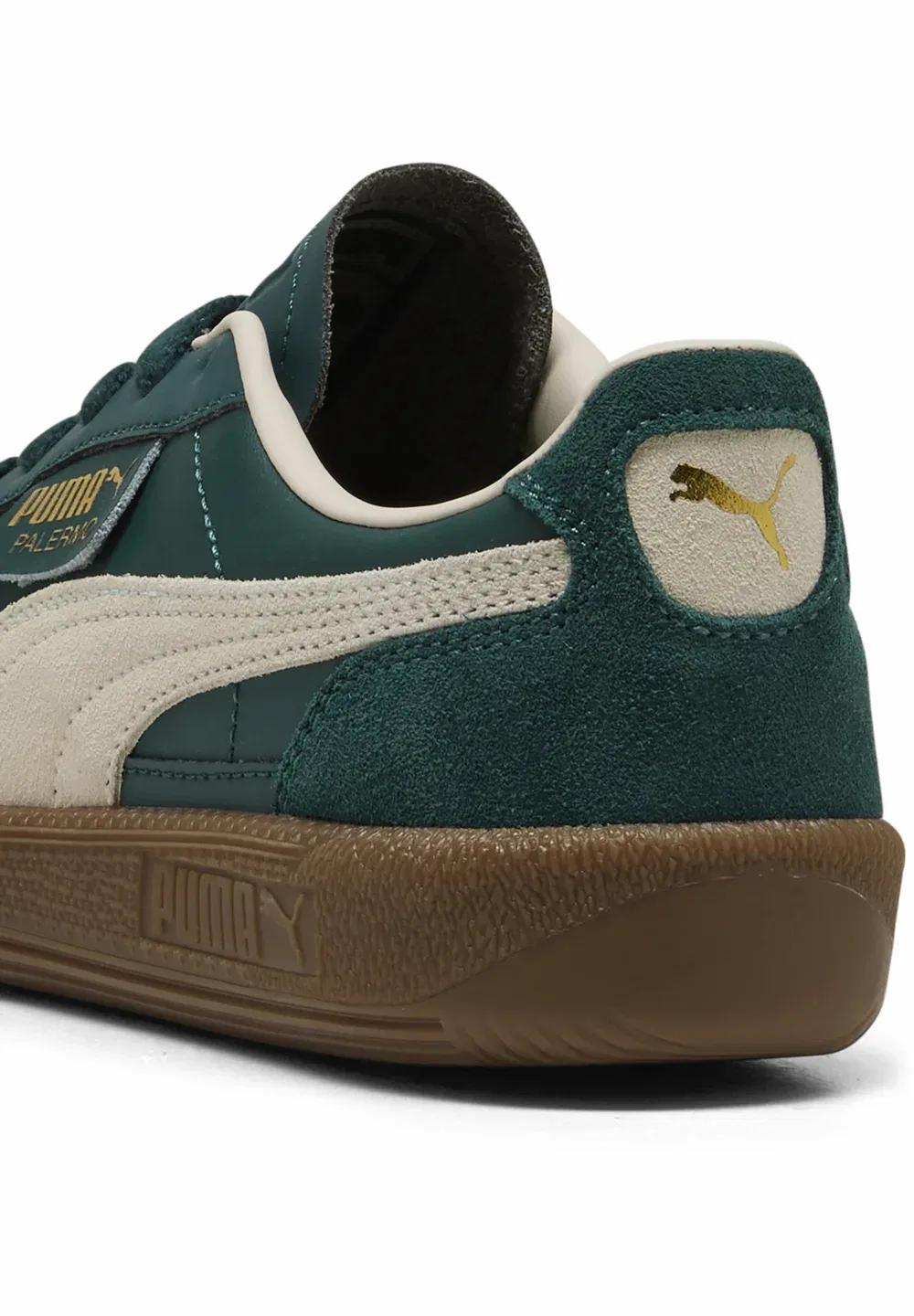 Детские туфли Palermo jr унисекс Puma, Dark Green-Alpine Snow — фото 4