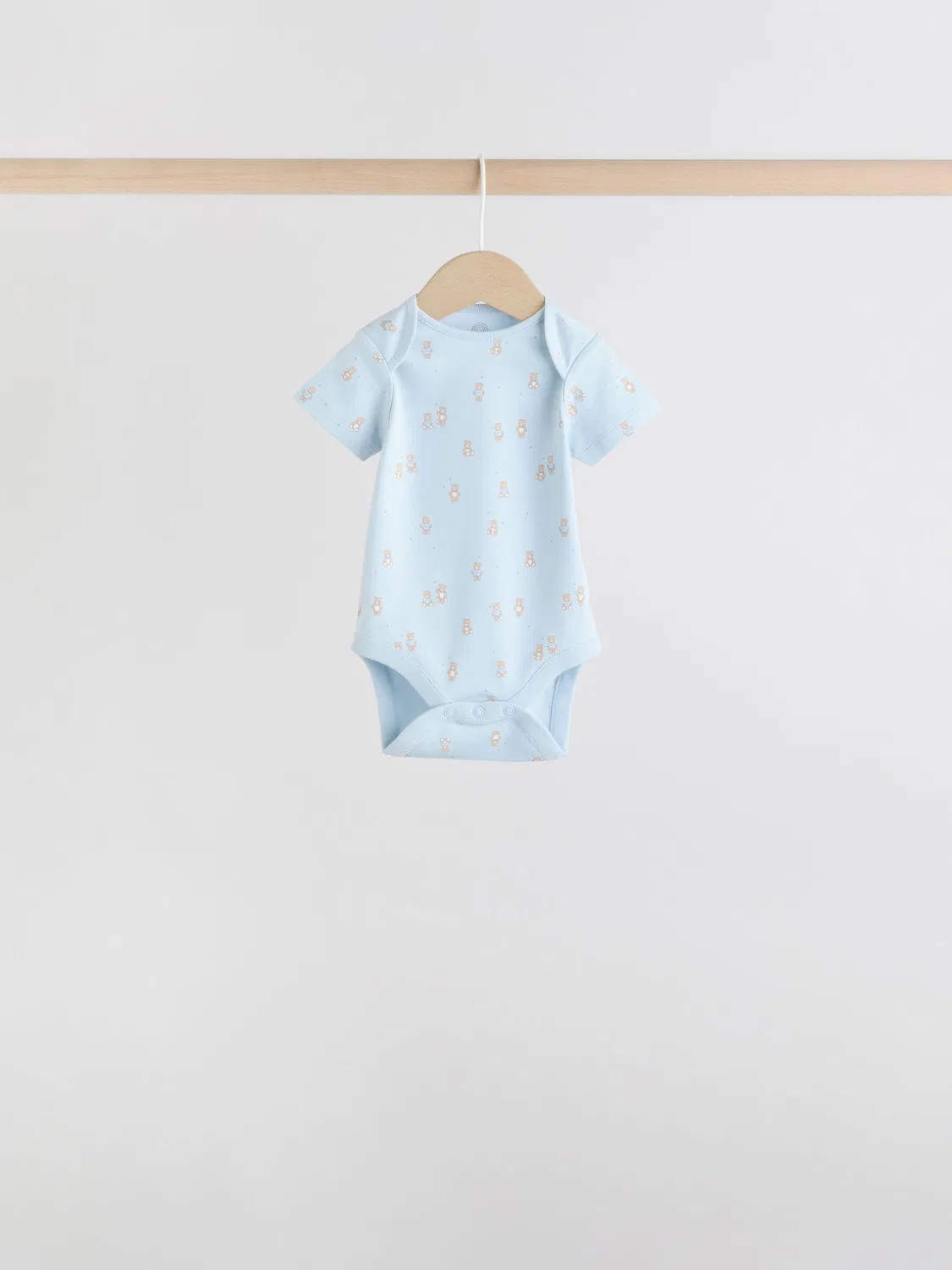 Комплект боди с коротким рукавом, 7 штук, Baby Bear Next, голубой — фото 3