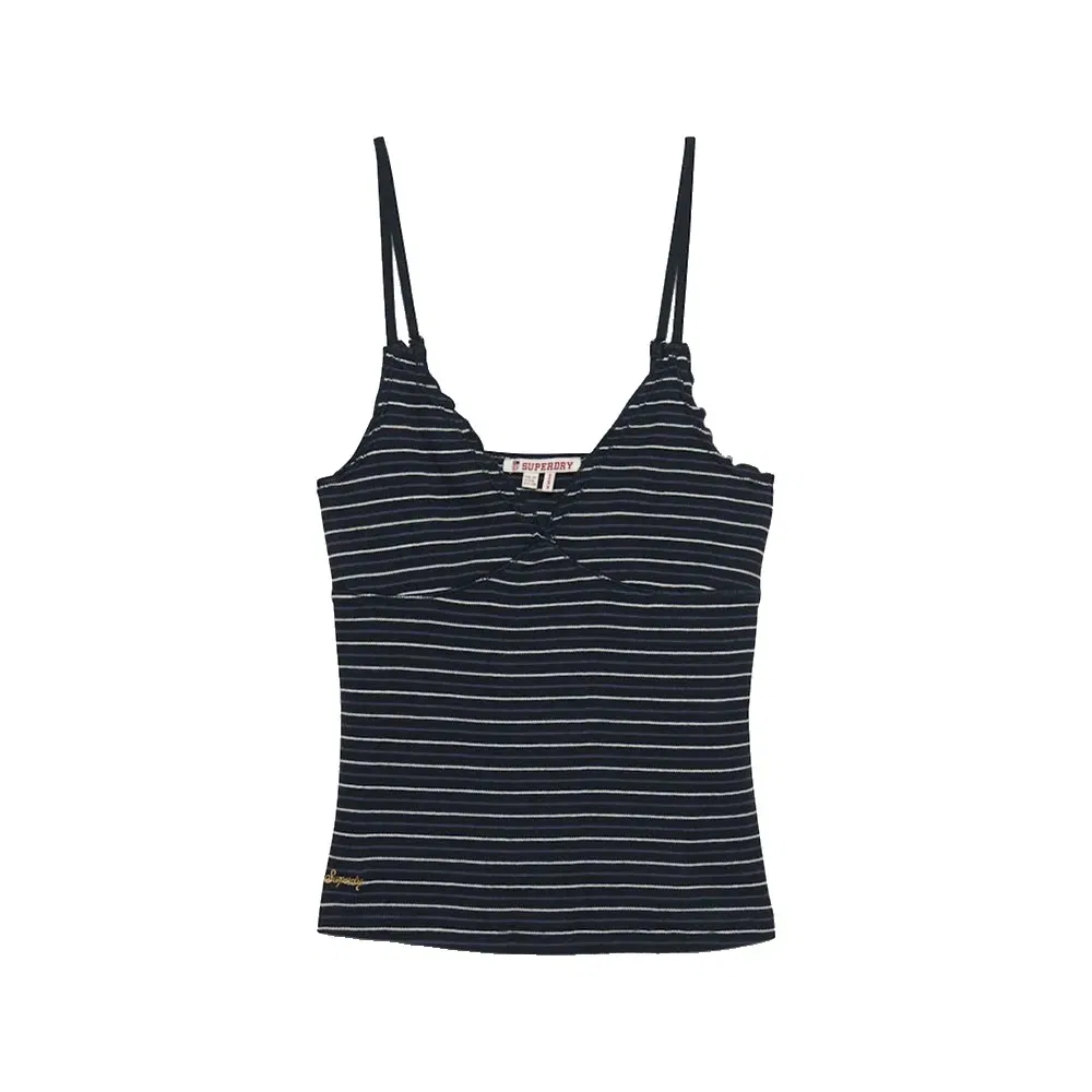 Женский топ-майка без рукавов Athletic Essentials V-Neck Waffle Cami Superdry, Blue — фото 3