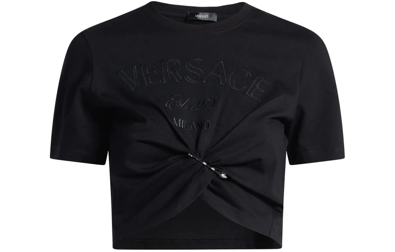Футболка Milano с вышивкой VERSACE, Black