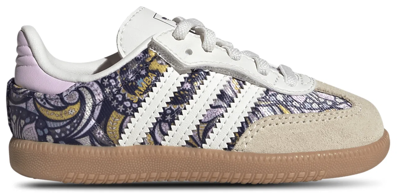 Кроссовки для мальчиков Samba OG Adidas Originals x Liberty London, цвет Orchid Fusion/Gum/Core White