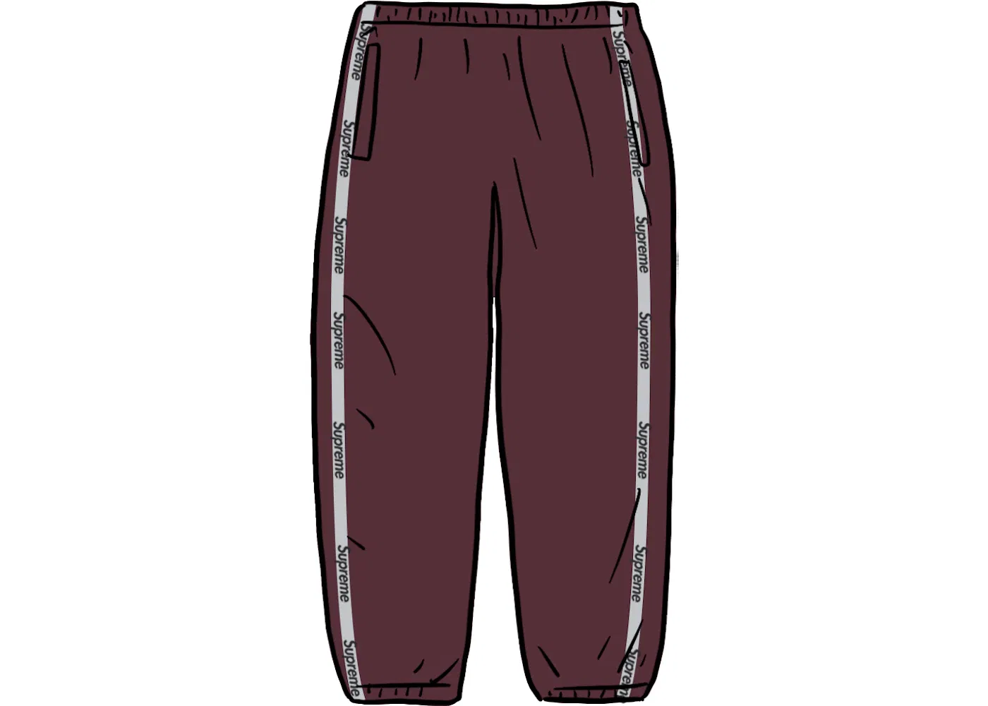 Мужские штаны с принтом Pant Supreme, Purple