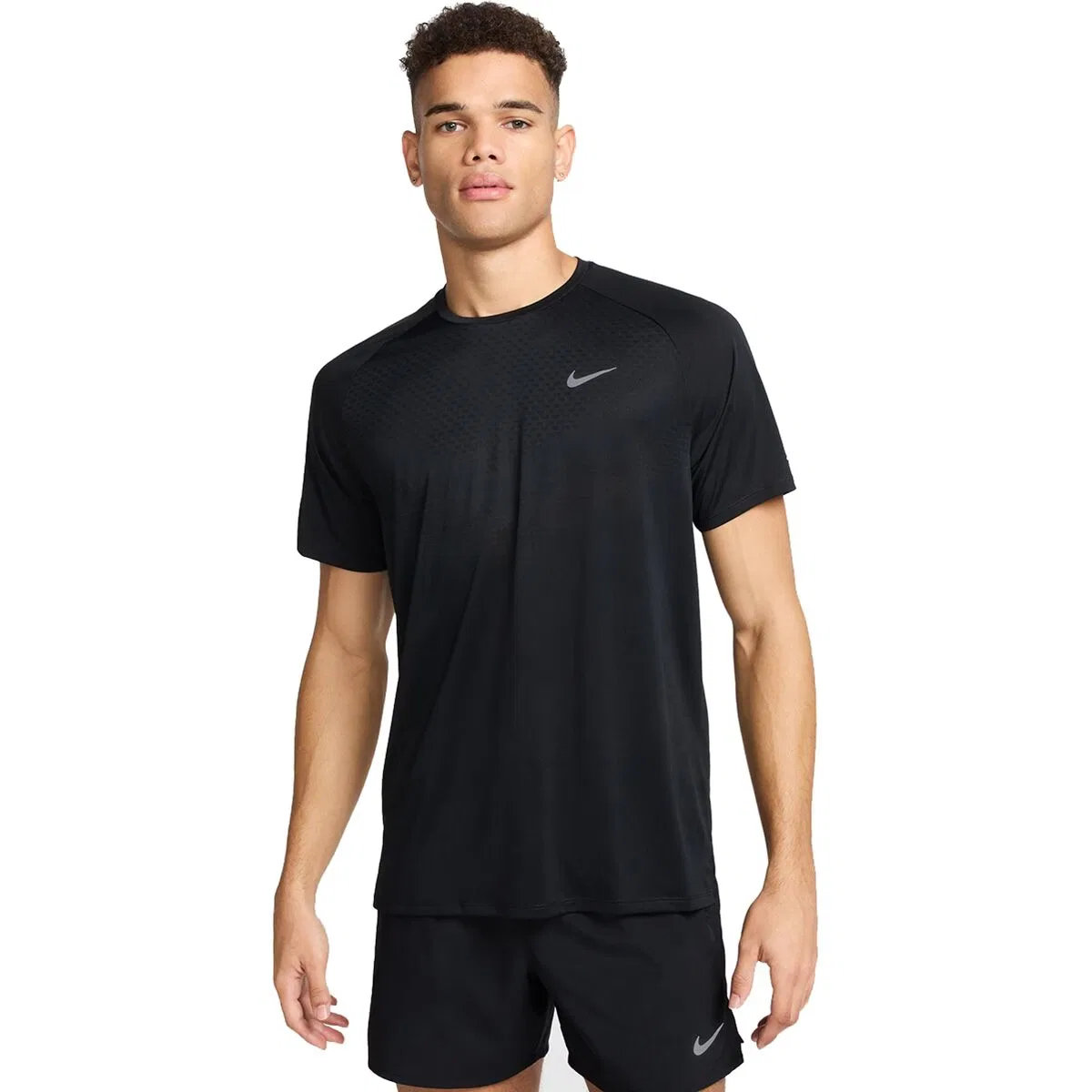 Мужская футболка с коротким рукавом Dri-FIT ADV Stride Nike, Black/Reflective Silv