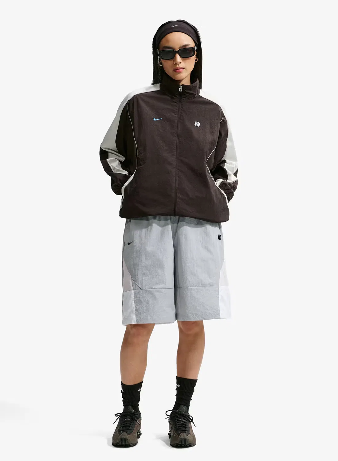 Куртка с технологией Shox Woven Nike, коричневый