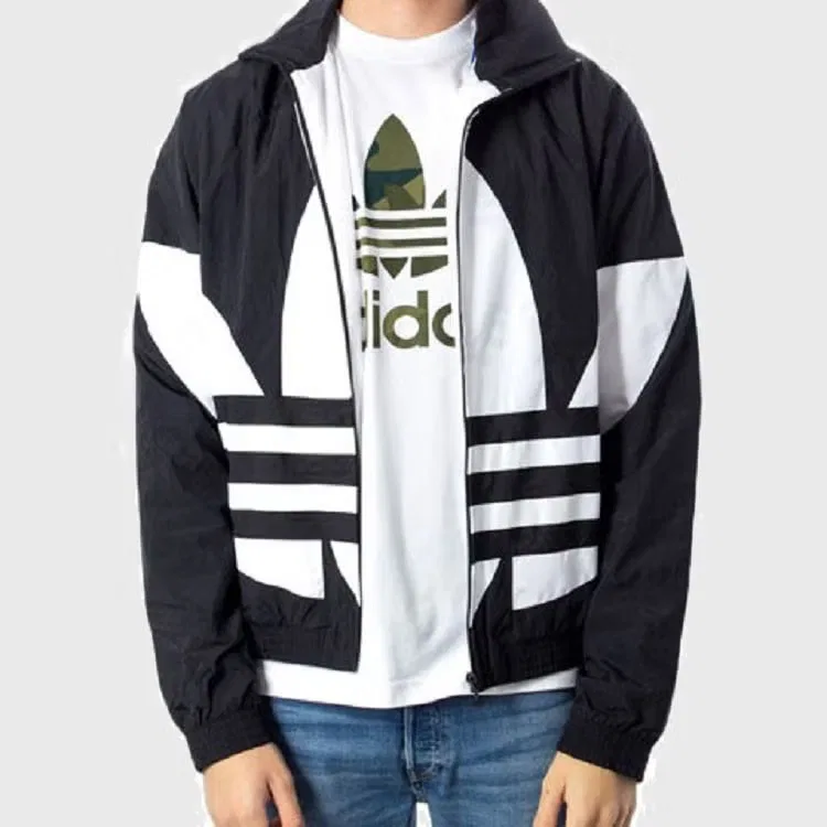 Куртка Adidas Originals Big Trefoil Track Top Night Marine Logo, черный — фото 4