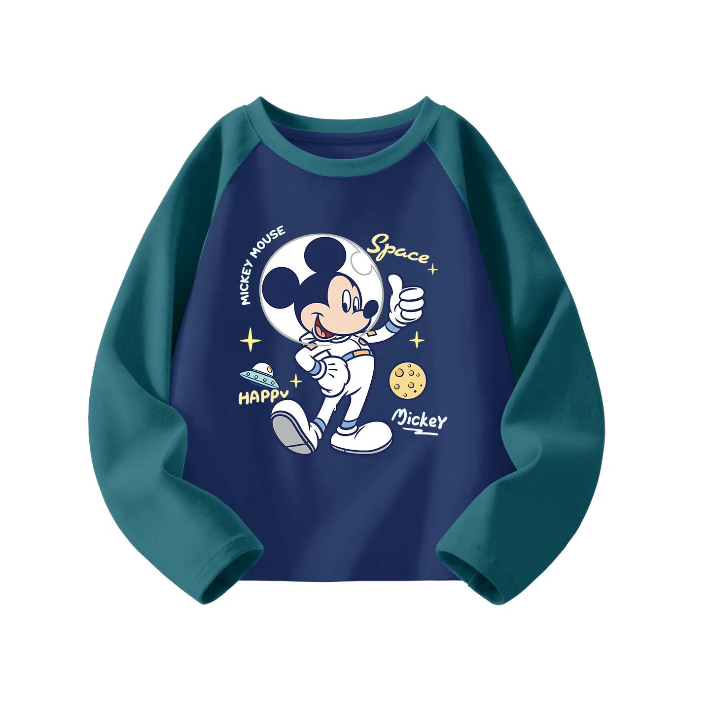 Детская футболка с длинным рукавом Disney, Dark Green Blue