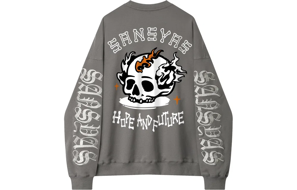 Детский свитшот с круглым вырезом Dark Gray SANSYAS
