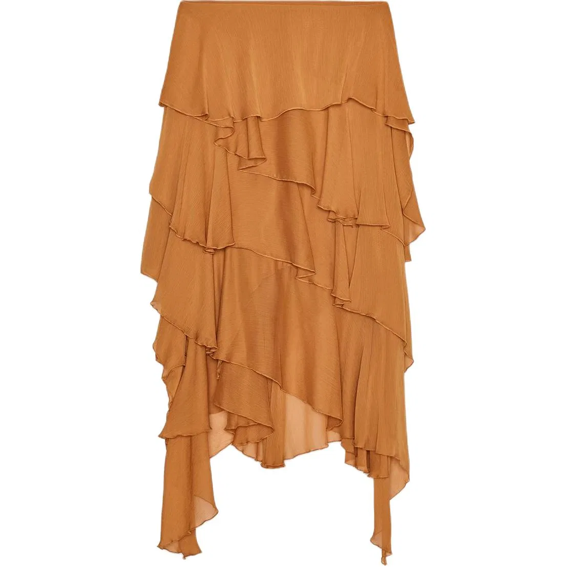 Женская юбка длинная повседневная ZARA, Orange