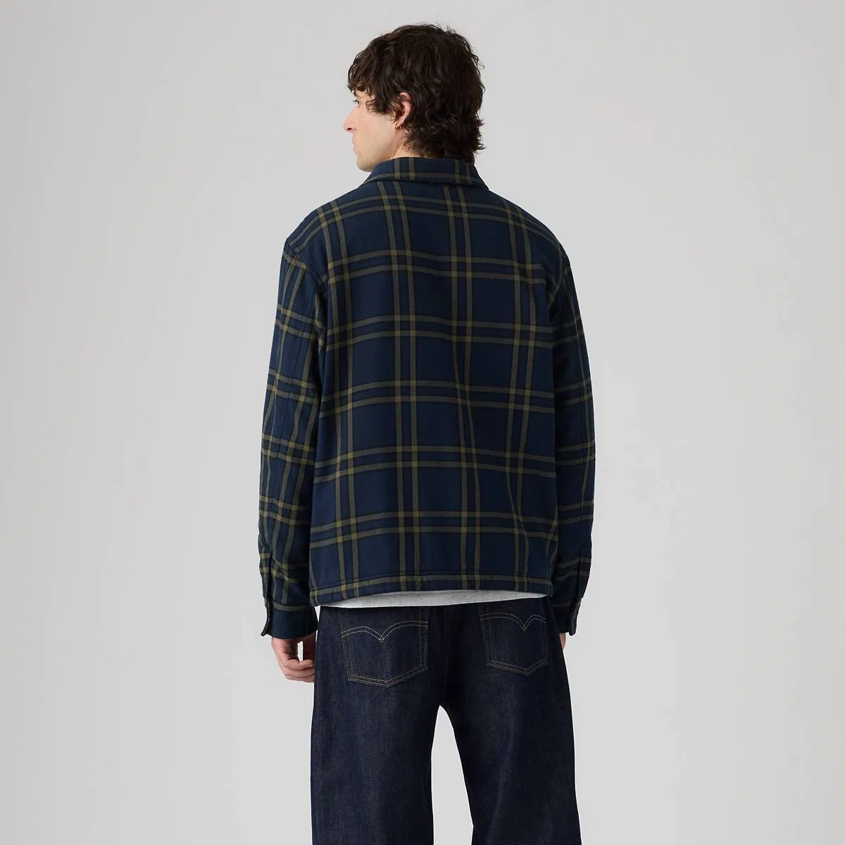 Рубашка Crowley Levi's, Colt Plaid Navy Blazer - Blue — фото 4