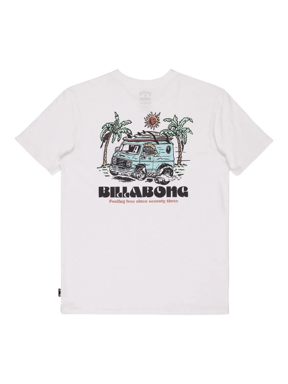 Футболка Billabong Rush To Relax белого цвета — фото 2