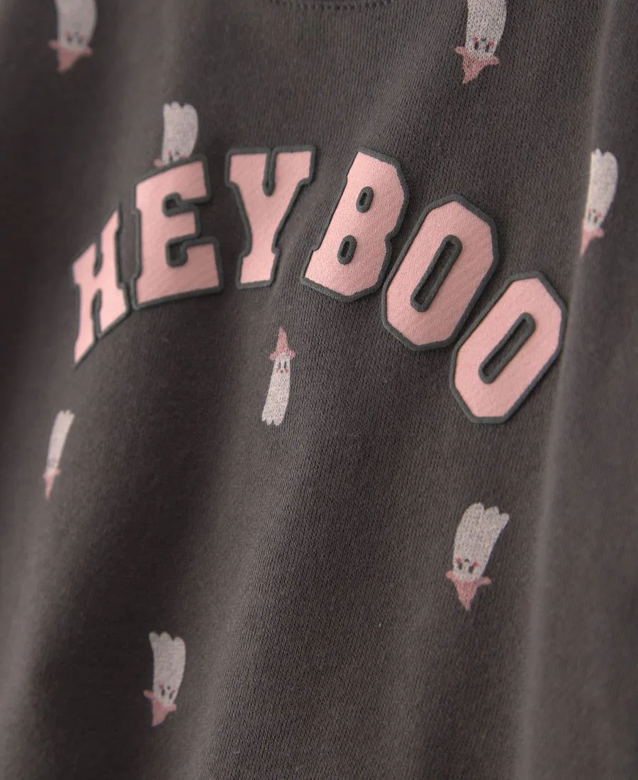 Комплект из топа и леггинсов с принтом Hey Boo Carter's, Black — фото 3