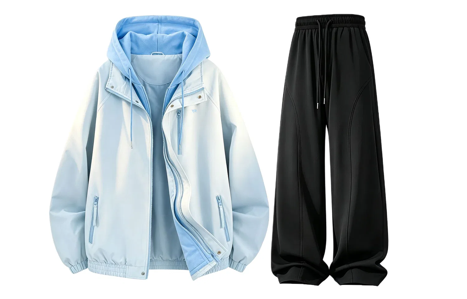 Женский ветрозащитный костюм с капюшоном Windbreaker Jacket & Pants WARRIOR — фото 3