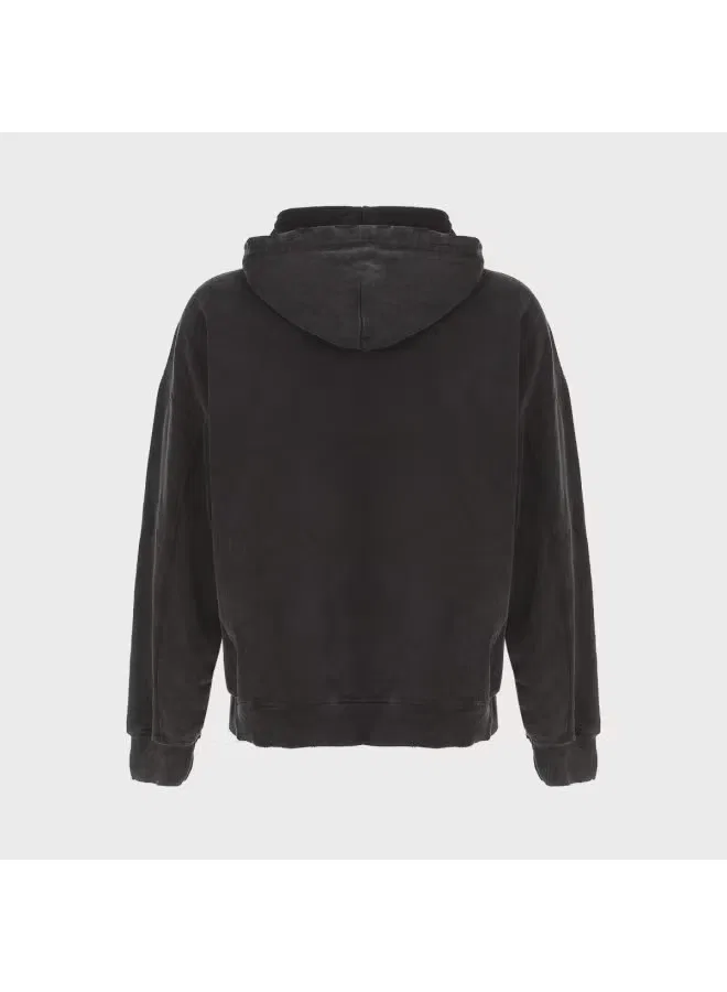 Худи с длинным рукавом на флисе Zara, черный — фото 3