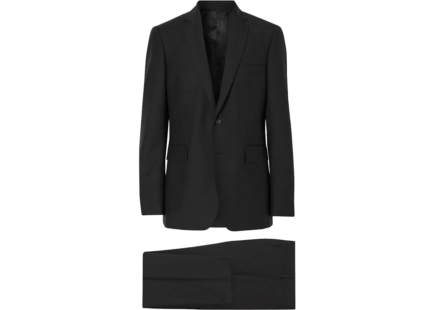 Мужской костюм-двойка приталенный Suit Burberry, Black