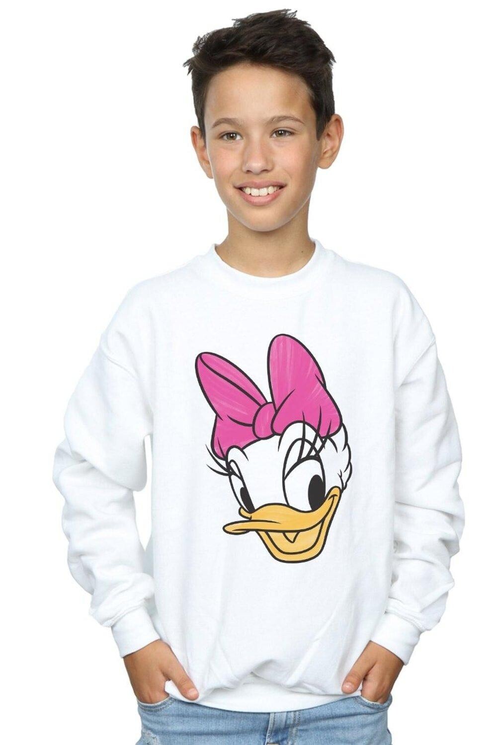 

Толстовка с рисунком Daisy Duck Head Disney, белый