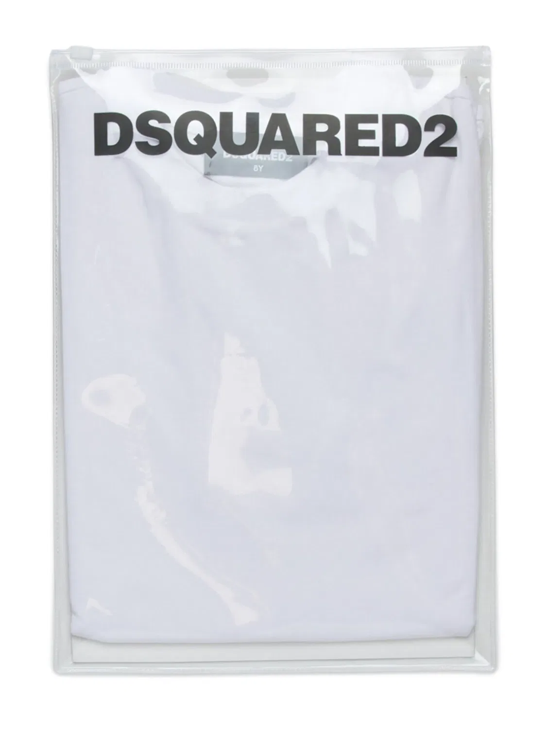 Футболка с логотипом Tape DSQUARED2, меловой белый — фото 2