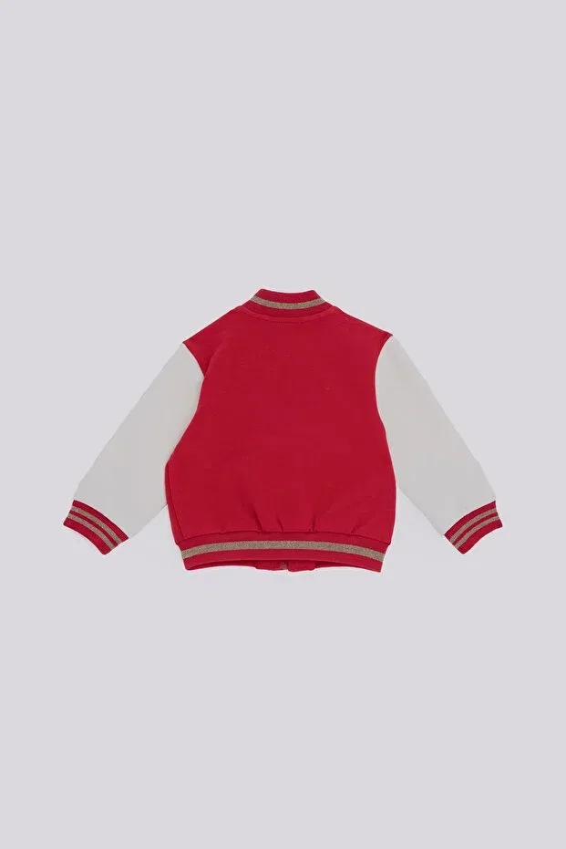 Красная куртка для девочки из магазина Bg Gb Baby — фото 3
