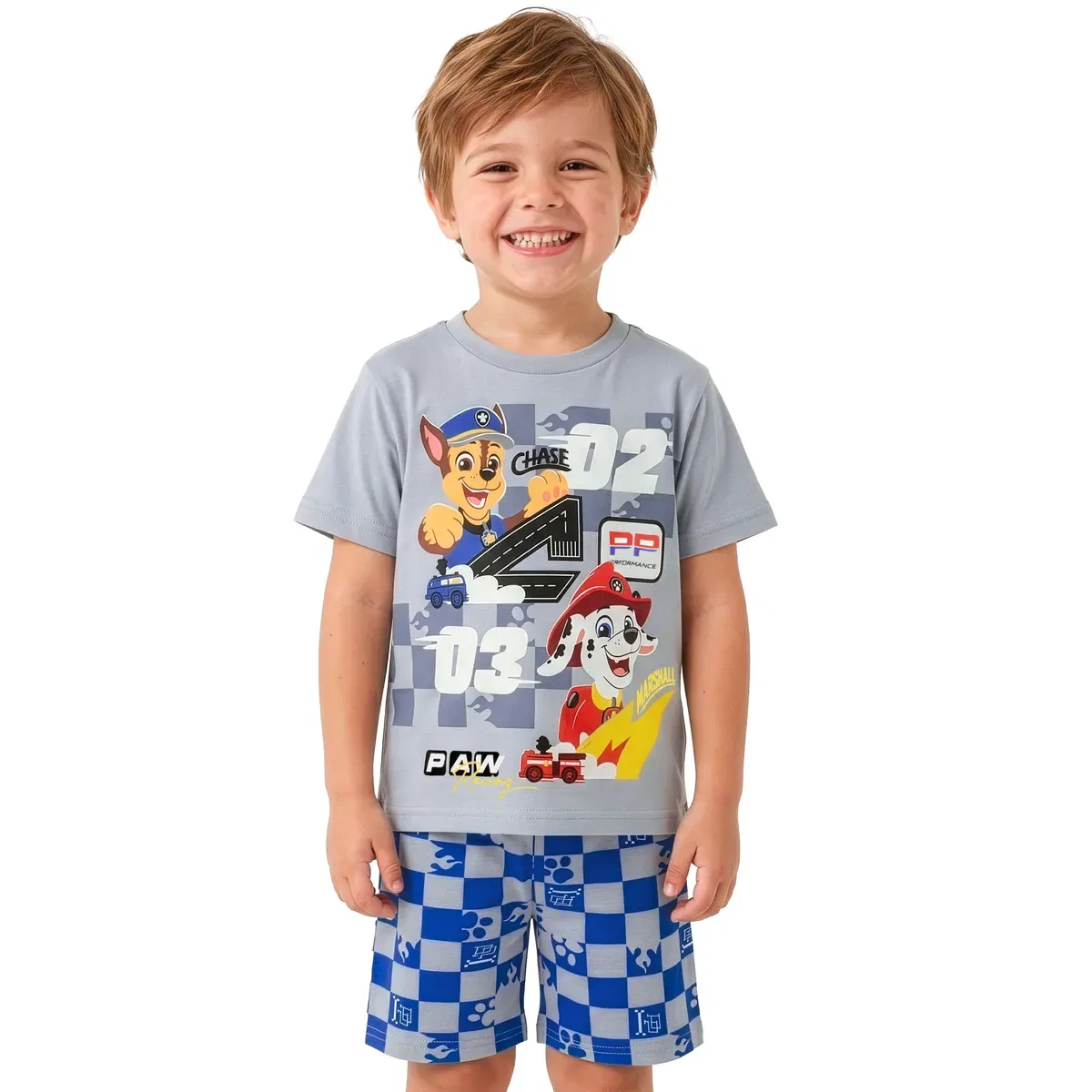 Детский пижамный комплект с коротким рукавом Paw Patrol, Blue — фото 2