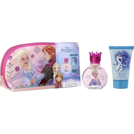 Детский набор туалетной воды Disney Frozen, 50 мл с косметичкой и гелем для душа 100 мл