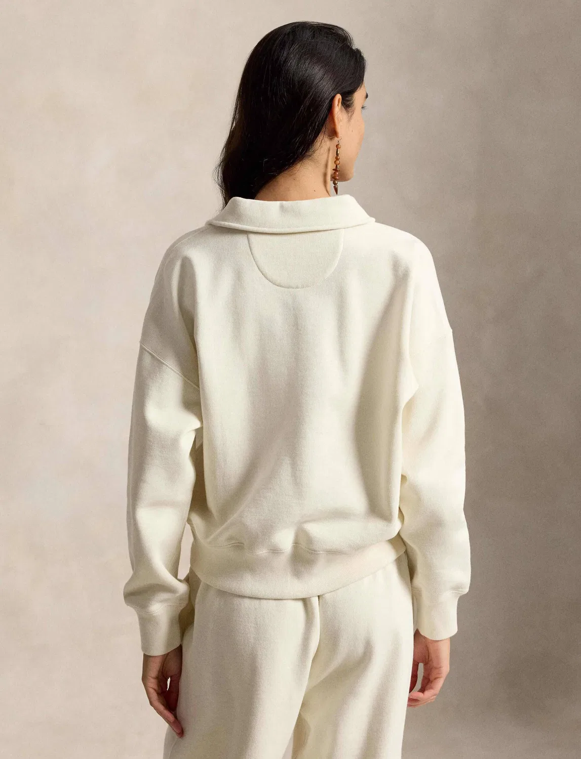 Худи с молнией Polo Ralph Lauren, ecru — фото 3