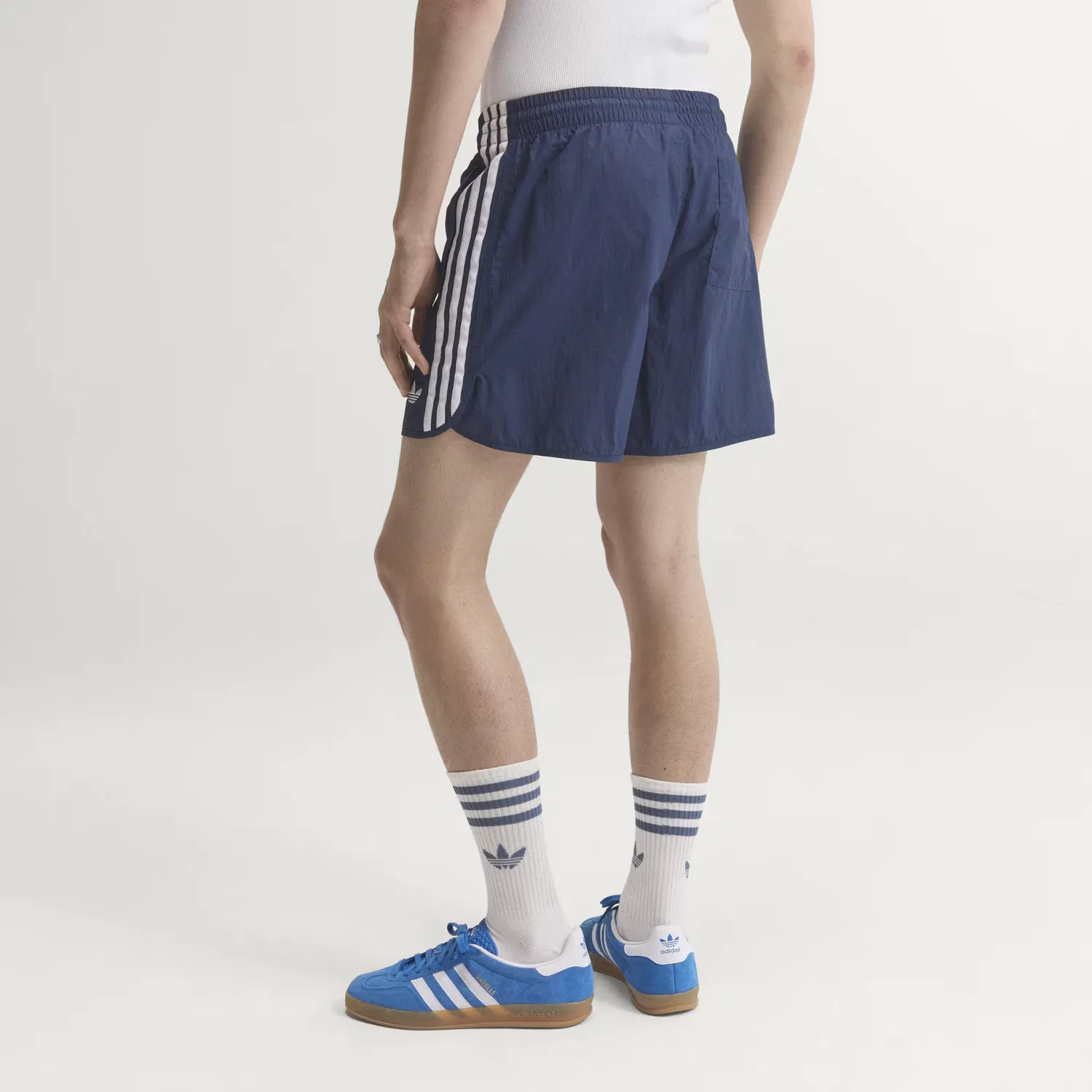 Мужские шорты с кулиской Sprinter Adidas Originals, темно-синий — фото 2